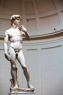 Florence, Italy 15.06.2016. Statiue of David di Michelangelo in Galleria dell'Accademia-stock-photo
